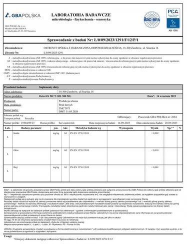 OstroVit MCT Oil 500 ml x2 DOBRE KWASY REDUKCJA Olej MCT C8 C10 Keto na Arena.pl