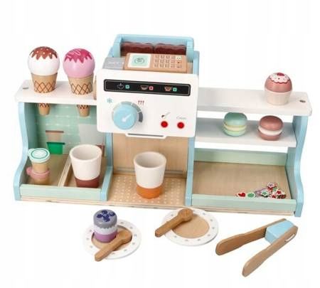 ADAM TOYS Drewniana Kawiarnia Lodziarnia Dla Dzieci na Arena.pl