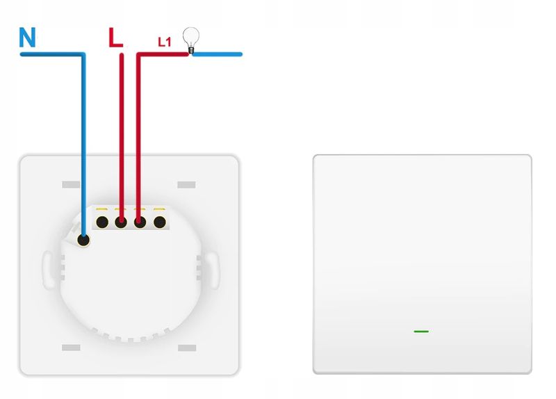 Włącznik Przełącznik 1 Obwód ZigBee TUYA Smart Biały Seria EM Zigbee2MQTT zdjęcie 4