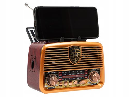 RADIO KUCHENNE PRZENOŚNE RETRO NA BATERIE SOLARNE BLUETOOTH ANTENA na Arena.pl