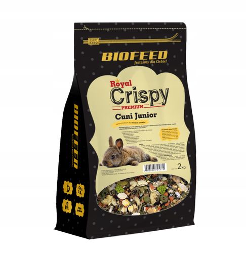 Biofeed Crispy CUNI JUNIOR karma dla królika 2kg na Arena.pl