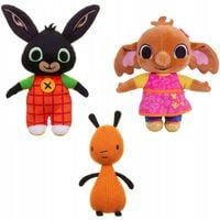 BING Zestaw 3 Maskotek Pluszak Królik Bing Sula i Flop