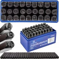 Numeratory wybijaki litery cyfry 10 mm 36 szt. do stali Falon-Tech