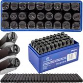 Numeratory wybijaki litery cyfry 10 mm 36 szt. do stali Falon-Tech