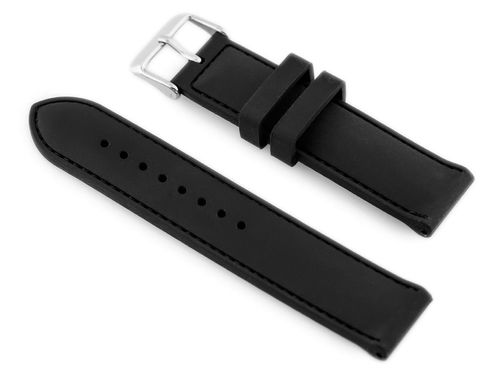 Pasek gumowy do zegarka 901B - przeszywany - 24mm na Arena.pl
