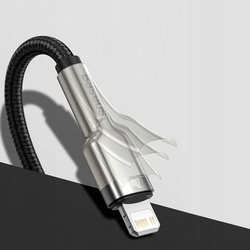 Kabel USB-C do Lightning Baseus Cafule, PD, 20W, 1m (czarny) na Arena.pl