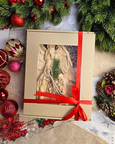 SZOPKA BOŻONARODZENIOWA Z LITEGO DREWNA ŚWIĘTA RODZINA PREZENT Z GRAWEREM na Arena.pl