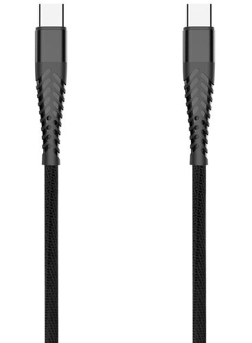 Kabel USB Typ-C - USB Typ-C Spider oplot (1 m, czarny) na Arena.pl