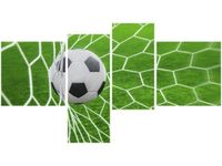 100 55CM OBRAZ 4 ELEM PIŁKA BRAMCE PŁÓTNO DRUK