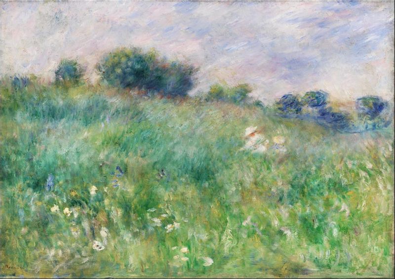 Meadow, Pierre-Auguste Renoir - plakat 80x60 cm zdjęcie 1