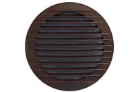 kratka okrągła z siatką 150mm brązowa - wd-007-0310