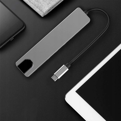 HUB USB C 3.0 8W1 ADAPTER PRZEJŚCIÓWKA PORT HDMI 4K KARTA SD LAN WTYK RJ45 na Arena.pl