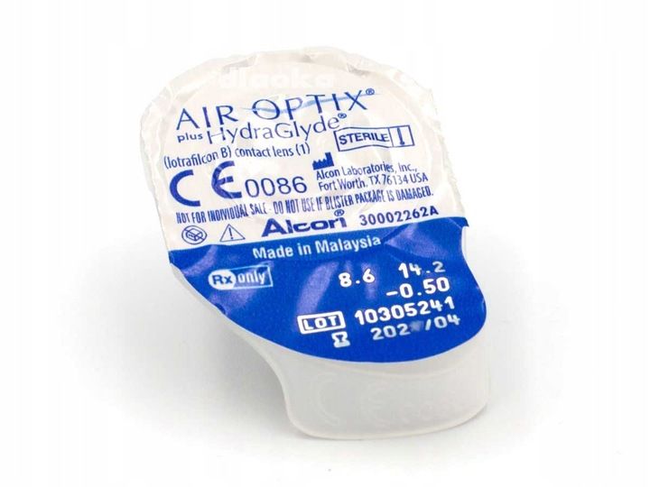 AIR OPTIX plus HydraGlyde 3szt b -1,50 8.6 zdjęcie 3