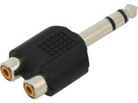 Rozgałęźnik WTYK.6,3ST-2GNIAZDA RCA