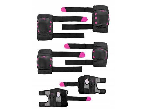 Zestaw ochraniaczy na kolona łokcie nadgarstki Raven Dexard Black Pink 2021 M na Arena.pl