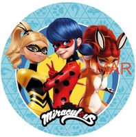 Opłatek na tort Urodziny Biedronka Czarny Kot Postać Tekst Gratis