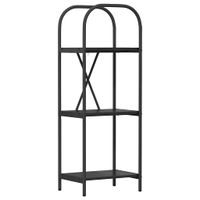 Półka na książki Czarny dąb 40 x 30 x 109 cm