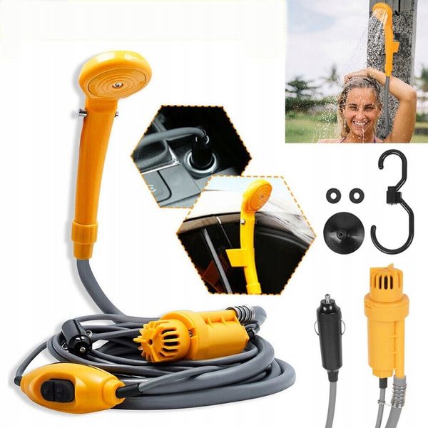 PRYSZNIC TURYSTYCZNY KEMPINGOWY POD NAMIOT 12V 60W PRZENOŚNY NATRYSK POLOWY zdjęcie 1