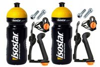 2 x Zestaw Koszyk Regulowany i Bidon ISOSTAR 650 Rowerowy Śrubki