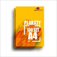 PLAKATY reklamowe A4 48h EXPRESS cyfrowy 100 sztuk