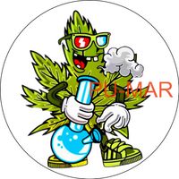 Opłatek na tort KONOPIA Marihuana Zioło Liść Tekst Gratis