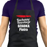 Fartuch Kuchenny Męski z Nadrukiem Prezent na Dzień Dziadka