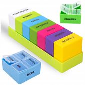 Organizer na leki Tygodniowy Kasetka Pojemnik kasetka na tabletki 7/4