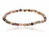 SREBRNA BRANSOLETKA ŻYŁCE NATURALNY TURMALIN WZMACNIA OCZYSZCZA KULKI