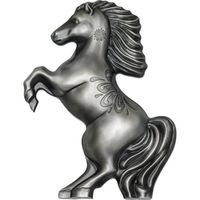 Mongolia: Year of the Horse 1 uncja Srebra 2026 Antiqued Coin