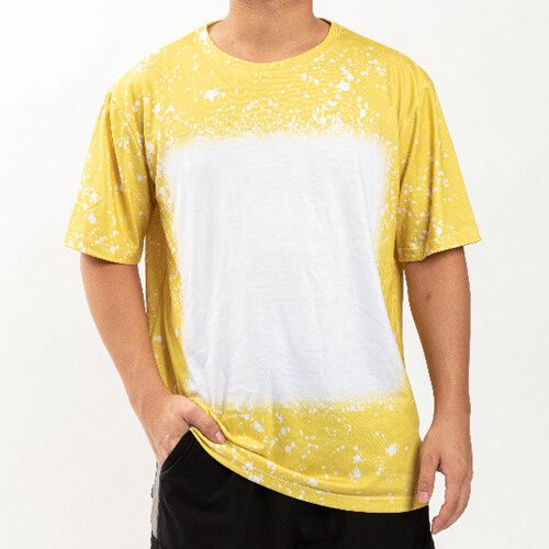 Koszulka Cotton-Like Bleached Starry Yellow do sublimacji M zdjęcie 4