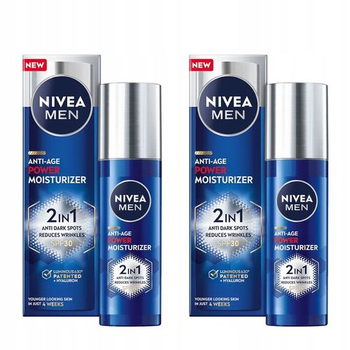 NIVEA MEN ANTI-AGE POWER Nawilżający krem do twarzy SPF 30, 50 ml na Arena.pl