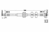 Alfa Romeo 147 - Zestaw Przewodów Hamulcowych Elastycznych Gumowych