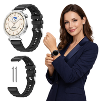 Pasek do Huawei Watch GT 4 5 6 41mm Classic Elegant bransoleta czarny 18mm