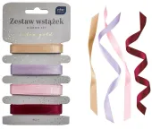 ZESTAW WSTĄŻEK 4x2M SATIN GOLD INTERDRUK MEGA HIT!!!
