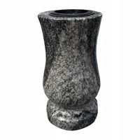 Stylowy Wazon Na Grób Na Pomnik Granitowy Tulipan (Verde Marina) 28cm