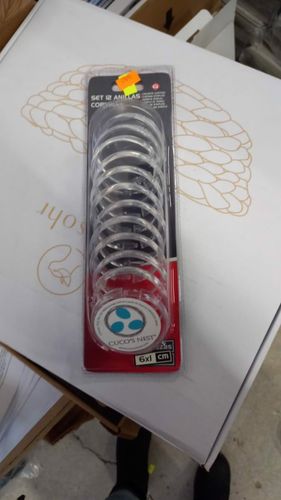 Zestaw 12 przezroczystych kółek do zasłon 60x60x7m na Arena.pl