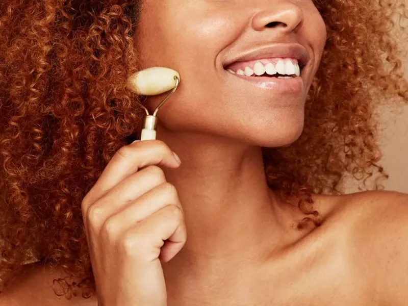 Masażer do twarzy z jadeitu roller jadeitowy wałek zdjęcie 12