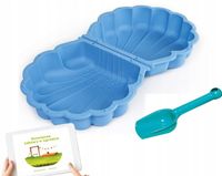 XXL DUŻA PIASKOWNICA BASEN 2W1 MUSZELKA + zabawka PREMIUM