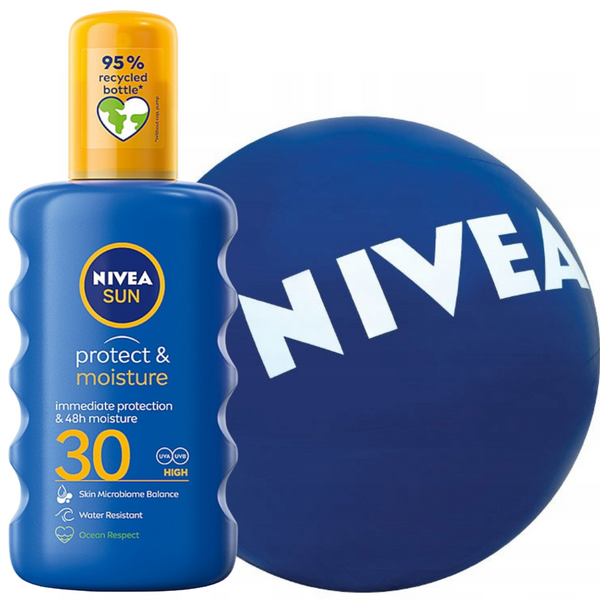 Nivea Protect & Moisture SPF30 Spray + Piłka Plażowa zdjęcie 1