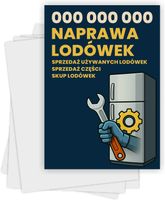 Ulotki A6 reklamowe firmowe 5000szt wiele różnych wzorów naprawa lodówek