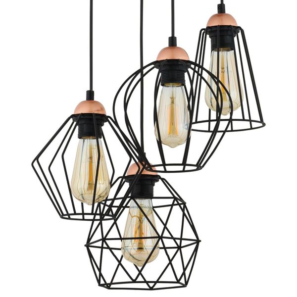 Wisząca lampa wielopunktowa Galaxy 1643 TK Lighting czarna miedziana zdjęcie 1
