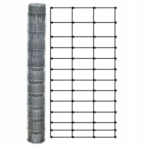 SIATKA LEŚNA 180/13/30 L - rolka 50m OCYNKOWANA do pola sady lasy budowa na Arena.pl