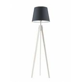 Lampa podłogowa z drewnianym stelażem ARUBA stelaż biały
