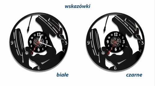 Zegar ścienny z płyty winylowej Dziewczyna w słuchawkach 4.2 na Arena.pl