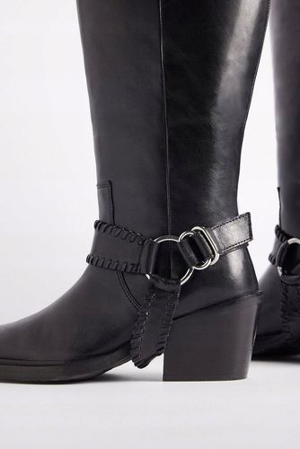 Skórzane kowbojki z klamrą r.36 na Arena.pl