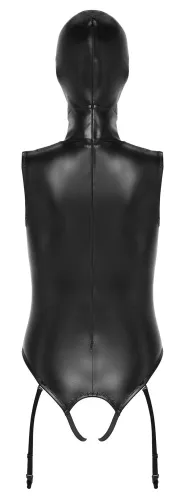 bad kitty body xl z maską, imitacja skory, otwarte elementy, czarne na Arena.pl