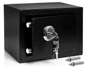 Metalowy sejf zamykany na klucz Sicuro czarny