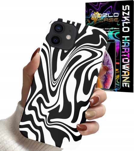 ETUI CASE DO IPHONE 11 - ABSTRAKCJA ZEBRA MODNE WZORY DLA KOBIET +SZKŁO na Arena.pl