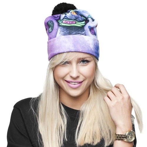 CZAPKA BEANIE FULLPRINT GALAXY CAT na Arena.pl