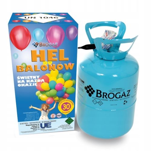 Butla z Helem jednorazowa do 30 balonów 0,25m3 na Arena.pl